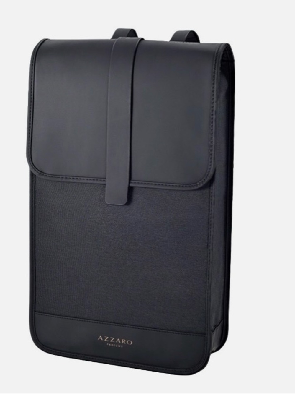 Azzaro Men’s Black Minimalist Backpack